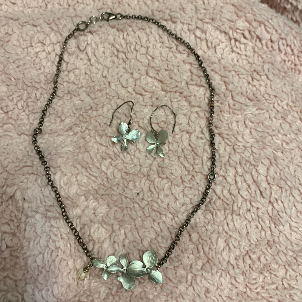 Sterling necklace and earrings set